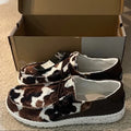 Hey Dude Wendy Tartan Cow Shoes