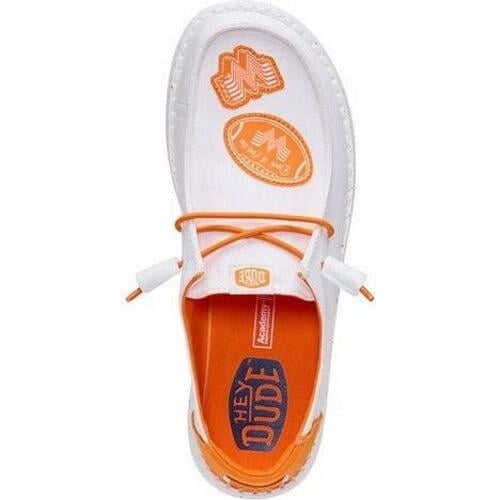 Hey Dude Women's Wendy Whataburger Slip On Shoes White Orange Size 11