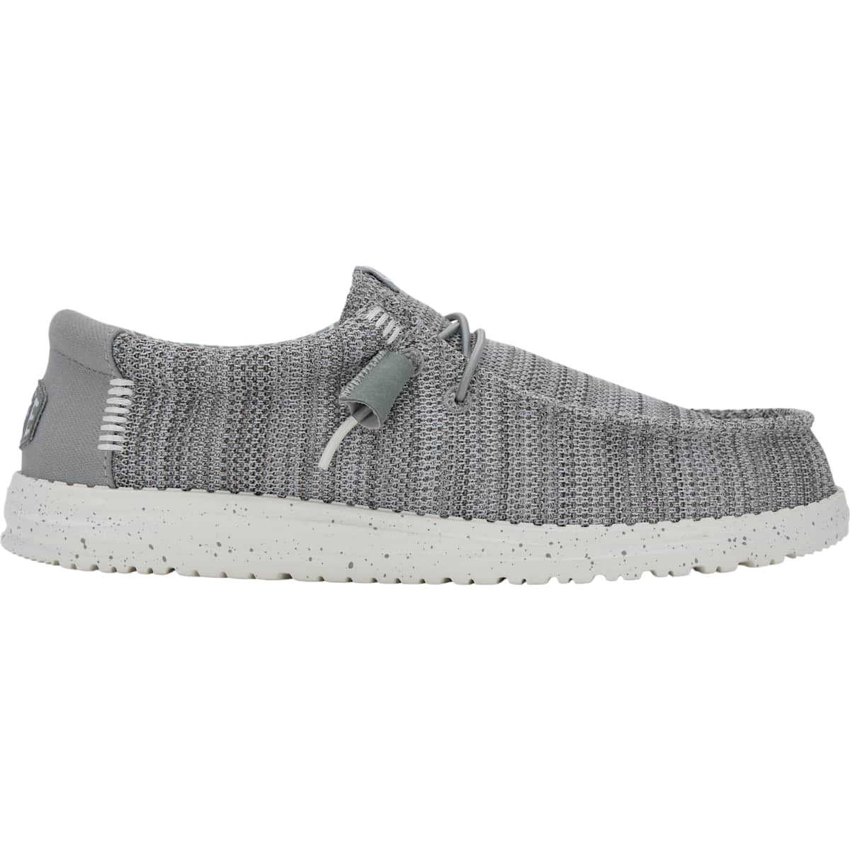 HEYDUDE Men Wally Stretch Sox Wide, Gray, 12