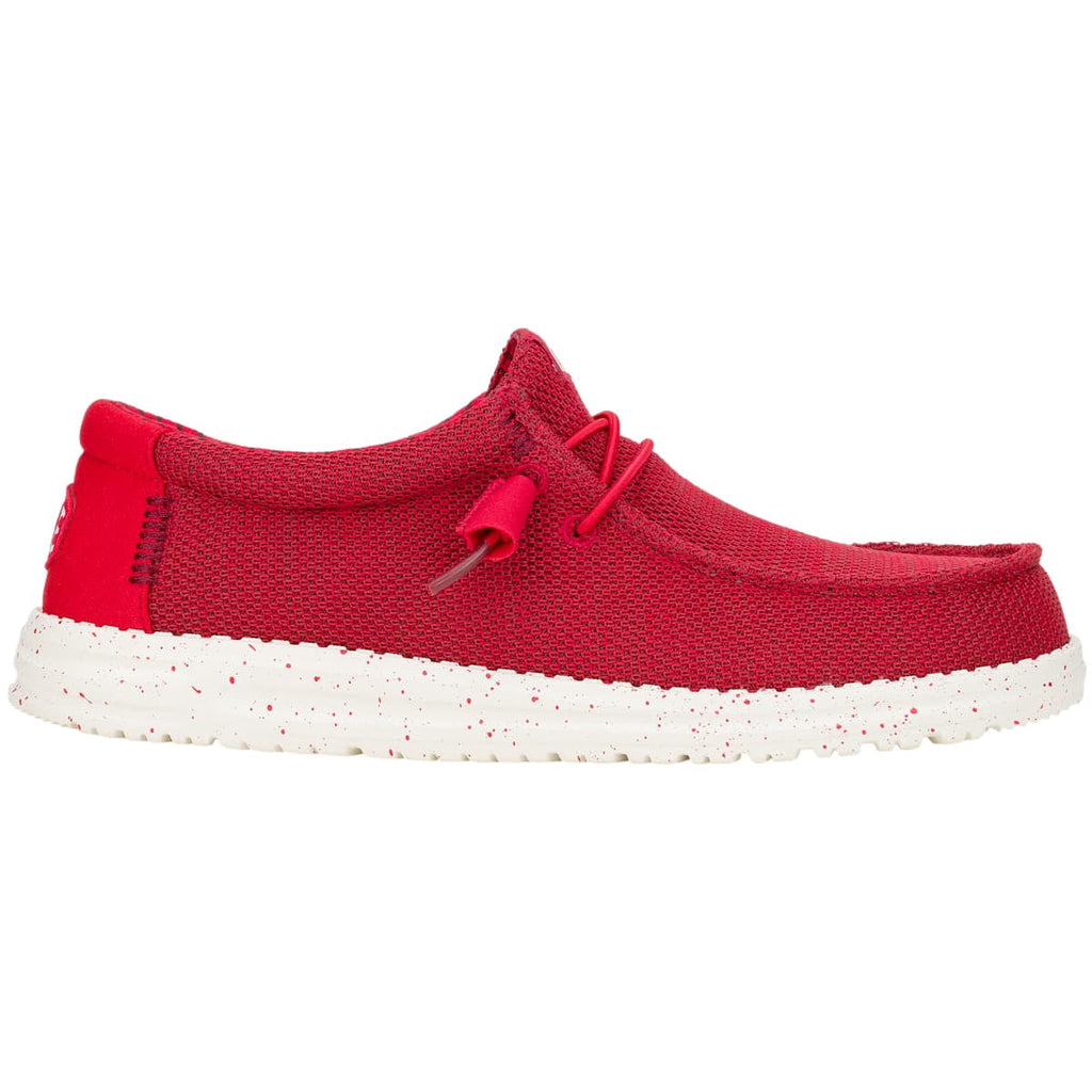 HEYDUDE Men Wally Stretch Sox, Red, 10
