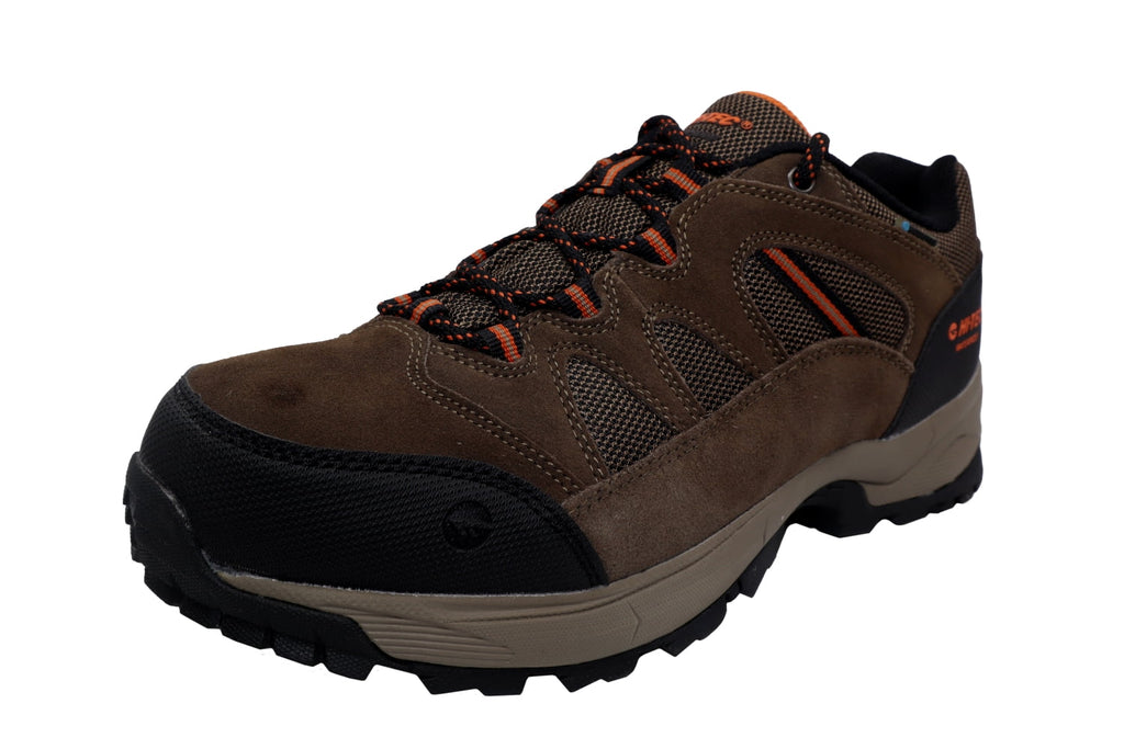 Hi-Tec Men's Ridge Low Wp Brown Ankle-High Leather Hiking Shoe - 9.5 M