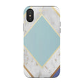Marble Geometry 4 Tough Case for iPhone XS & X