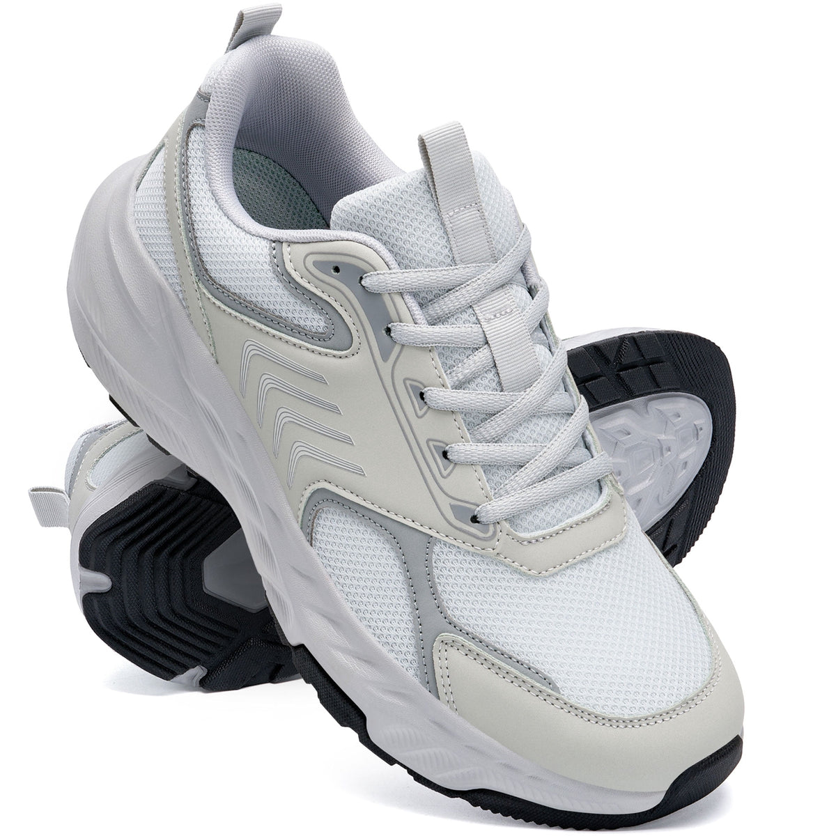 MeMoride Men's Breathable Walking Shoes Non Slip Athletic Fashion Sneakers Mesh Workout Casual Sports Shoes