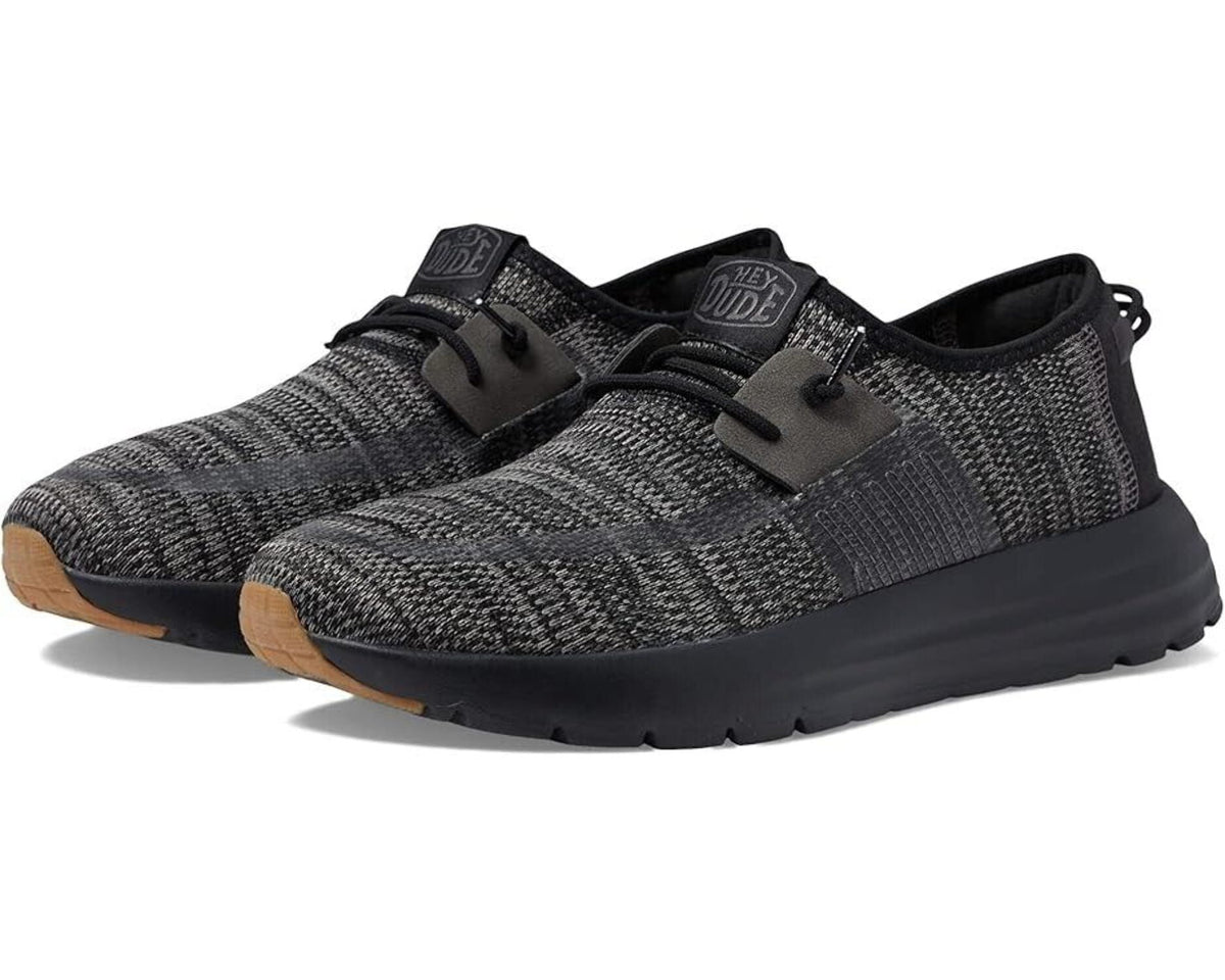 Mens Hey Dude Sirocco Black Night Tennis Shoe