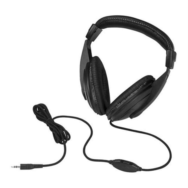 Over-Ear Headphones for Metal Detectors - Black - 6.56ft Cord - Crisp Audio