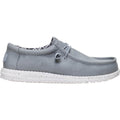 HEYDUDE Men Wally Stretch Canvas, Light Grey, 8