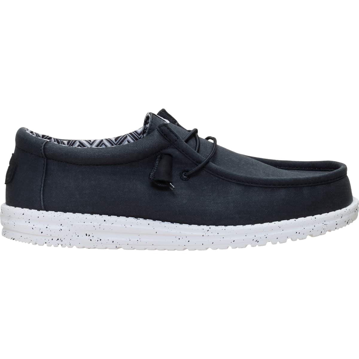 HEYDUDE Men Wally Stretch Canvas Wide, White, 11