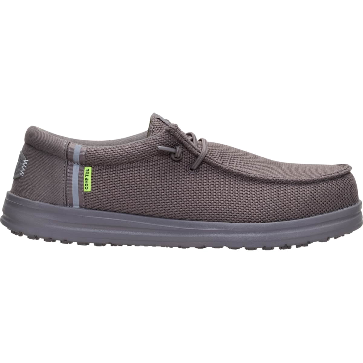 HEYDUDE Men Wally Work Comp Toe Wide, Black, 10