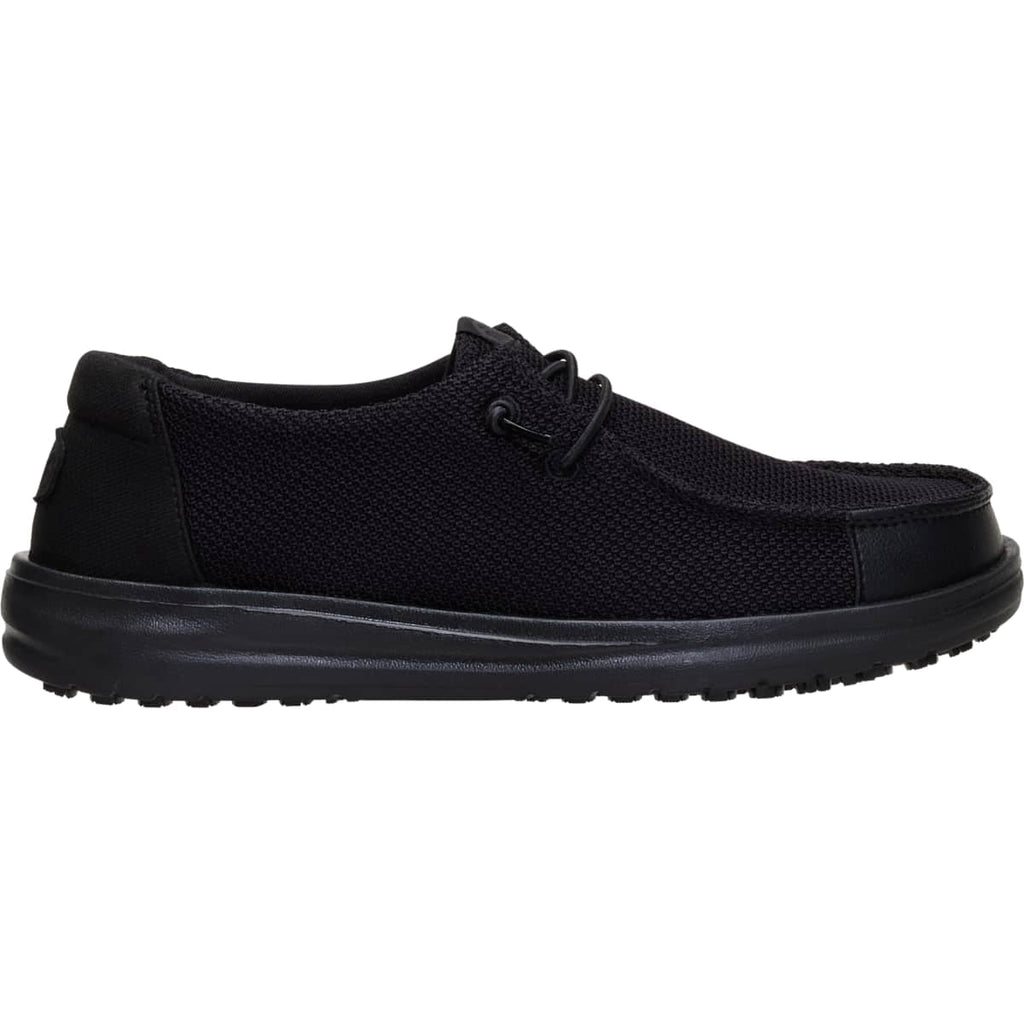 HEYDUDE Women Wendy Work CE Slip Resistant, Black, 8