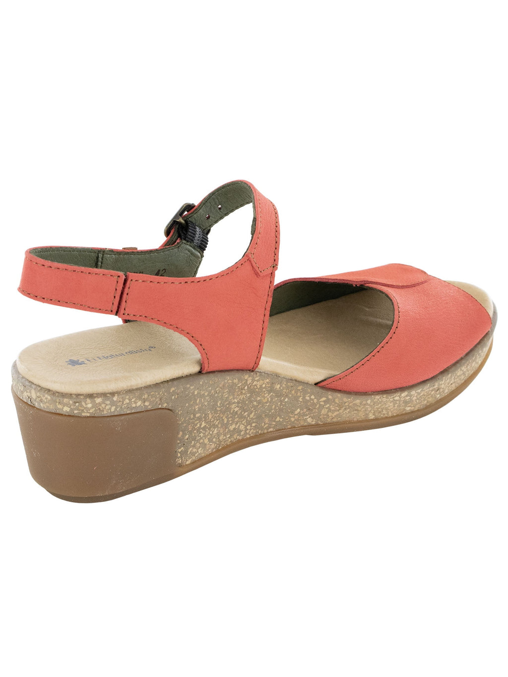 El Naturalista Womens Leaves 5000 Wedge Sandal Shoes, Coral, EU 39 / US 8.5