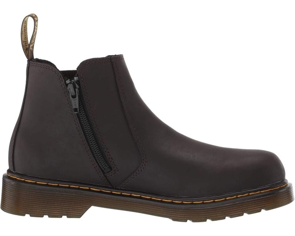 Dr. Martens 2976 Boots Kids US 5 Brown Leather Round Toe Ankle Chelsea ZOGG180