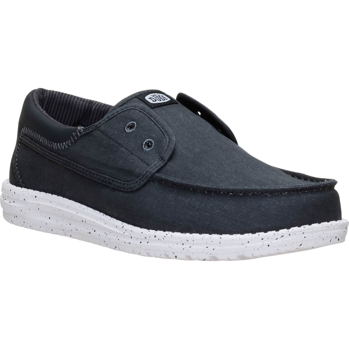 HEYDUDE Men Wally Cru Stretch Canvas, Ensign Blue, 10