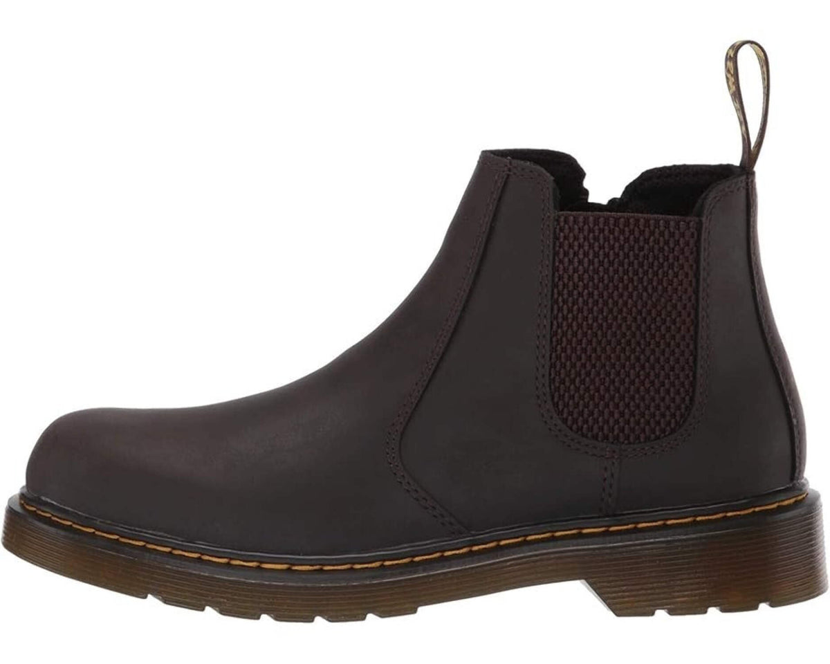 Dr. Martens 2976 Boots Kids US 5 Brown Leather Round Toe Ankle Chelsea ZOGG180