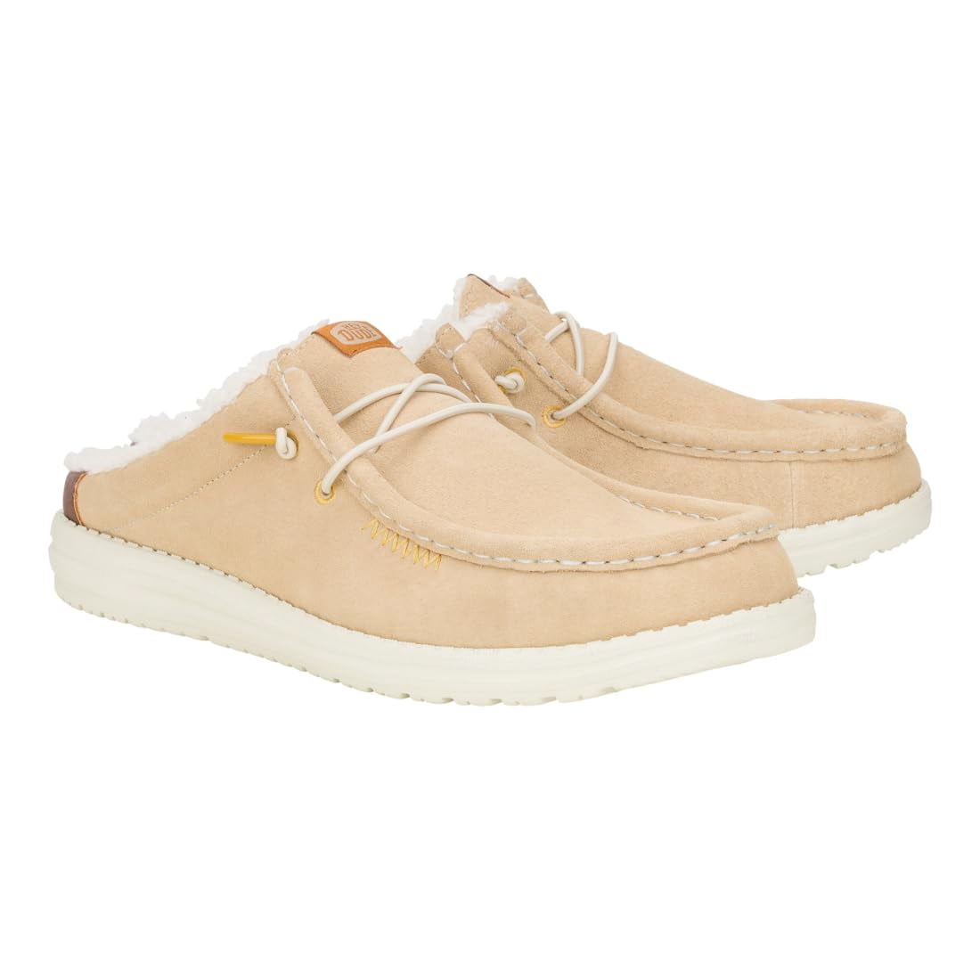HEYDUDE Men's Wally Slip Sneaker Cream