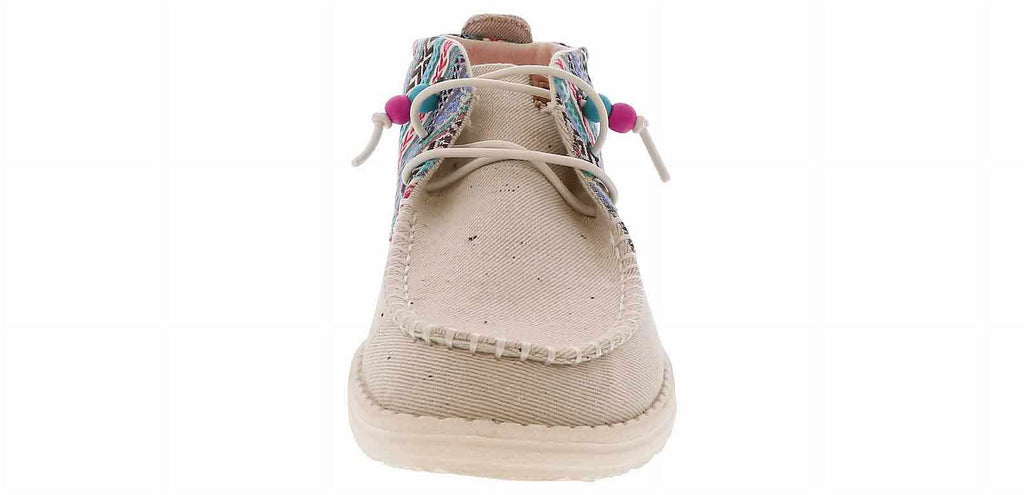 Heydude Wendy Mid Boho Mix Casual Shoe | 40751-1MX White