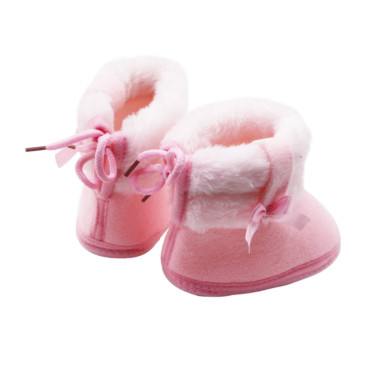 Infant Unisex Warm Boots Baby Winter Ankle Non-Slip Rubber Texture Sole Toddler Winter Snow Crib Shoes