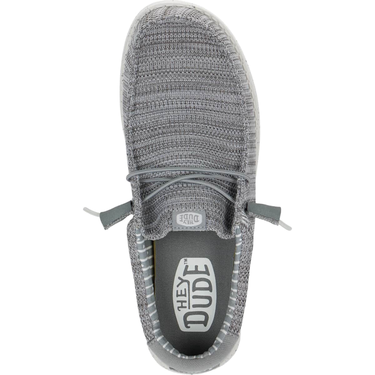 HEYDUDE Men Wally Stretch Sox Wide, Gray, 10