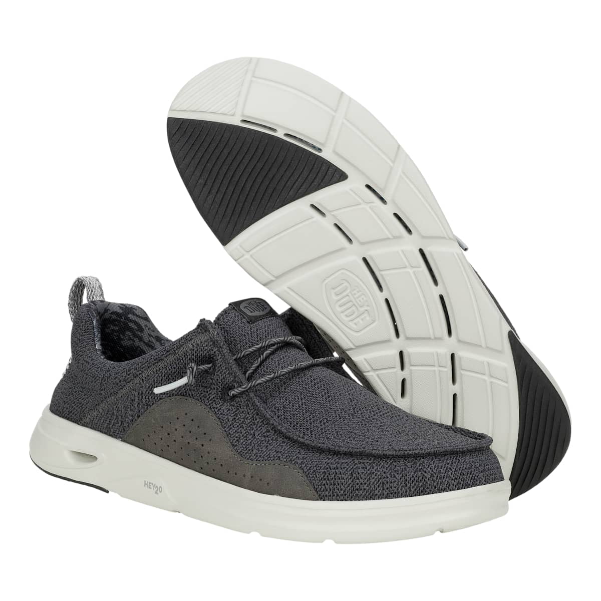 HEYDUDE Men HEYDUDE Mens Wally Hey2O Mesh, Monument Grey/Dawn Blue, 11, Monument Grey/Dawn Blue, 11
