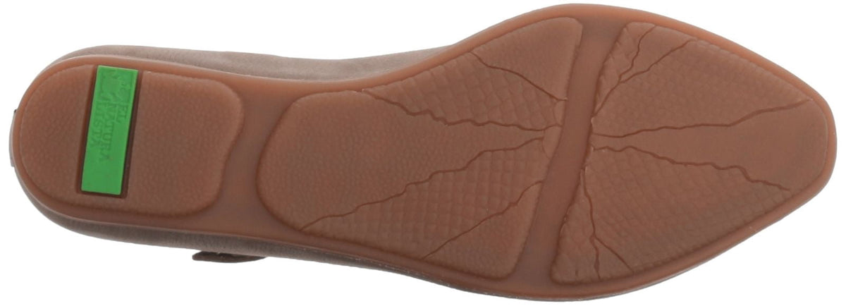 El Naturalista Women's Stella ND58 Mary Jane Flat Shoe Kaki Leather 36 EU / 6 US
