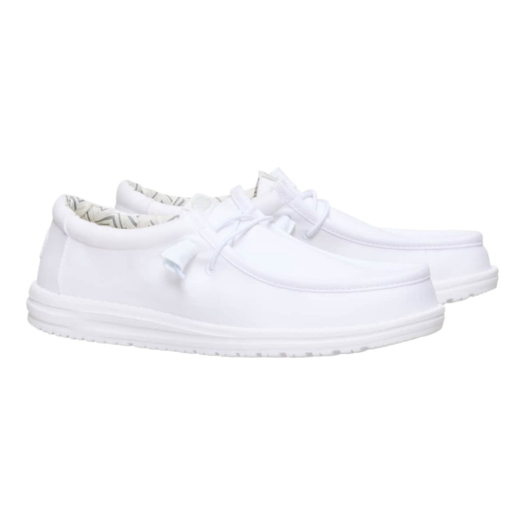 HEYDUDE Men Wally Stretch Canvas, Stone White, 9