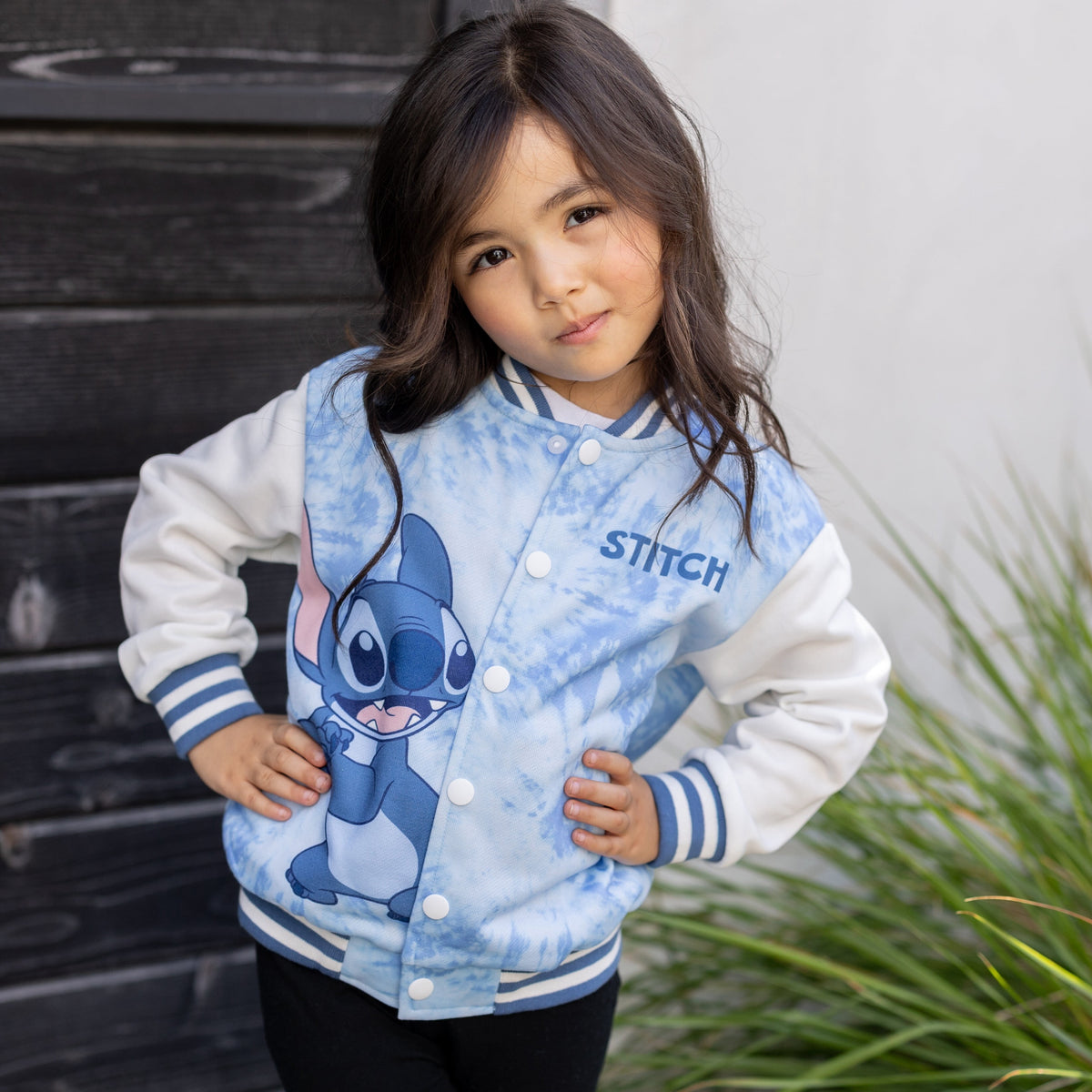 Disney Girls Bomber Jacket Minnie Mouse Colorblock Varsity Lightweight Sweatshirts Gift Fall Spring Sizes 3-10