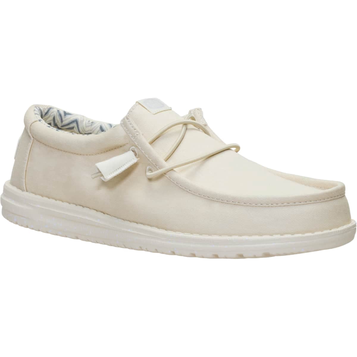 HEYDUDE Men Wally Stretch Canvas, Stone White, 9