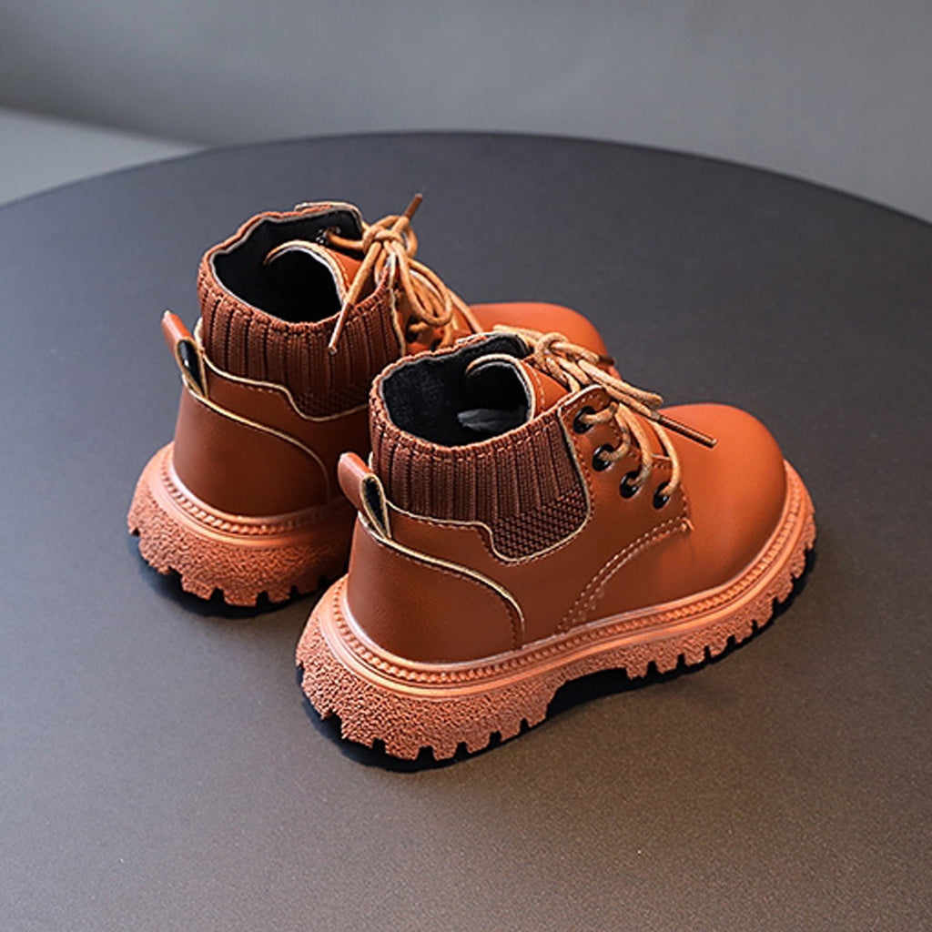 Boots Gift for Boys Girls Ankle Boots Lace Up Work Boot Booties for Little/Big Kids Save Big
