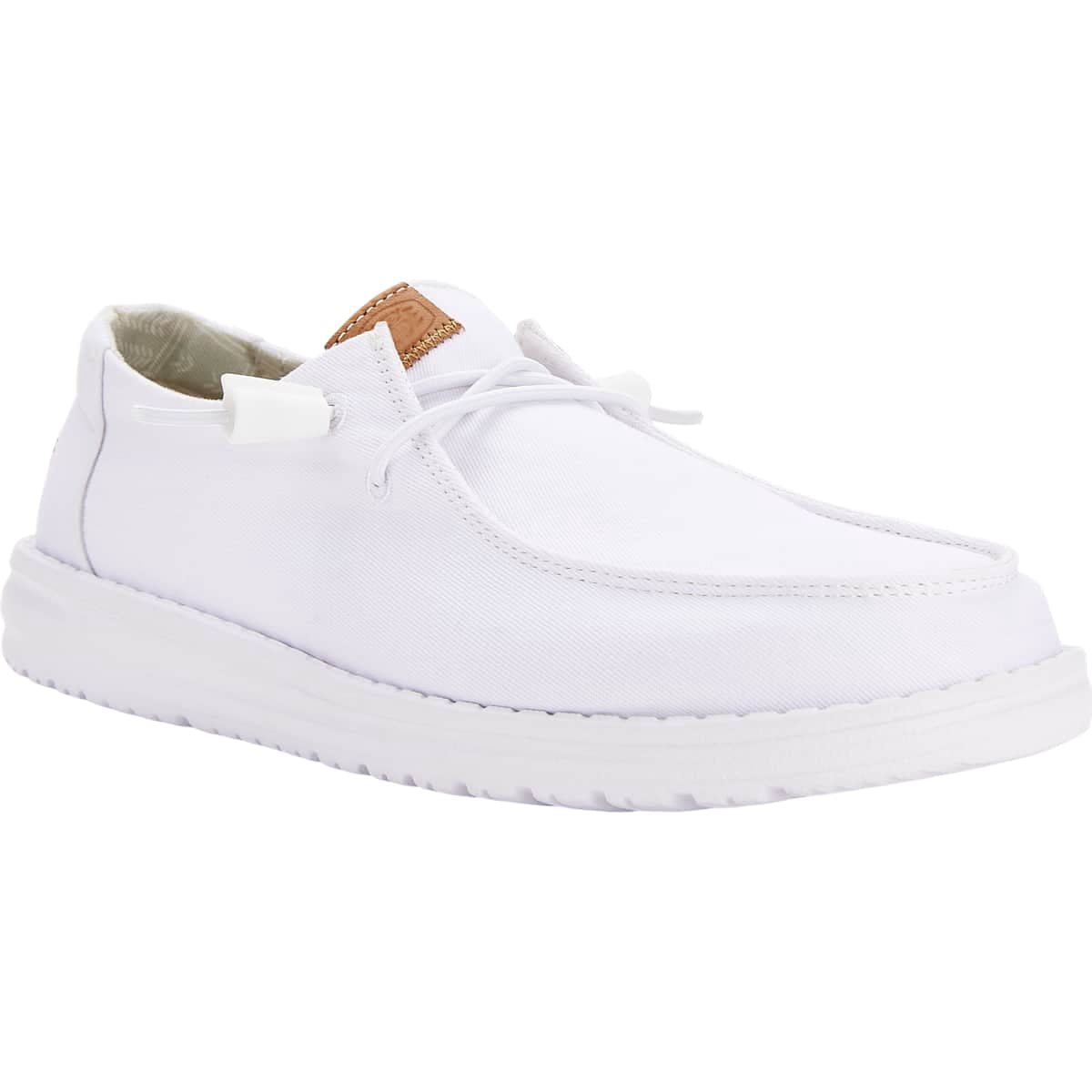 HEYDUDE Women Wendy Stretch Canvas, White, 9