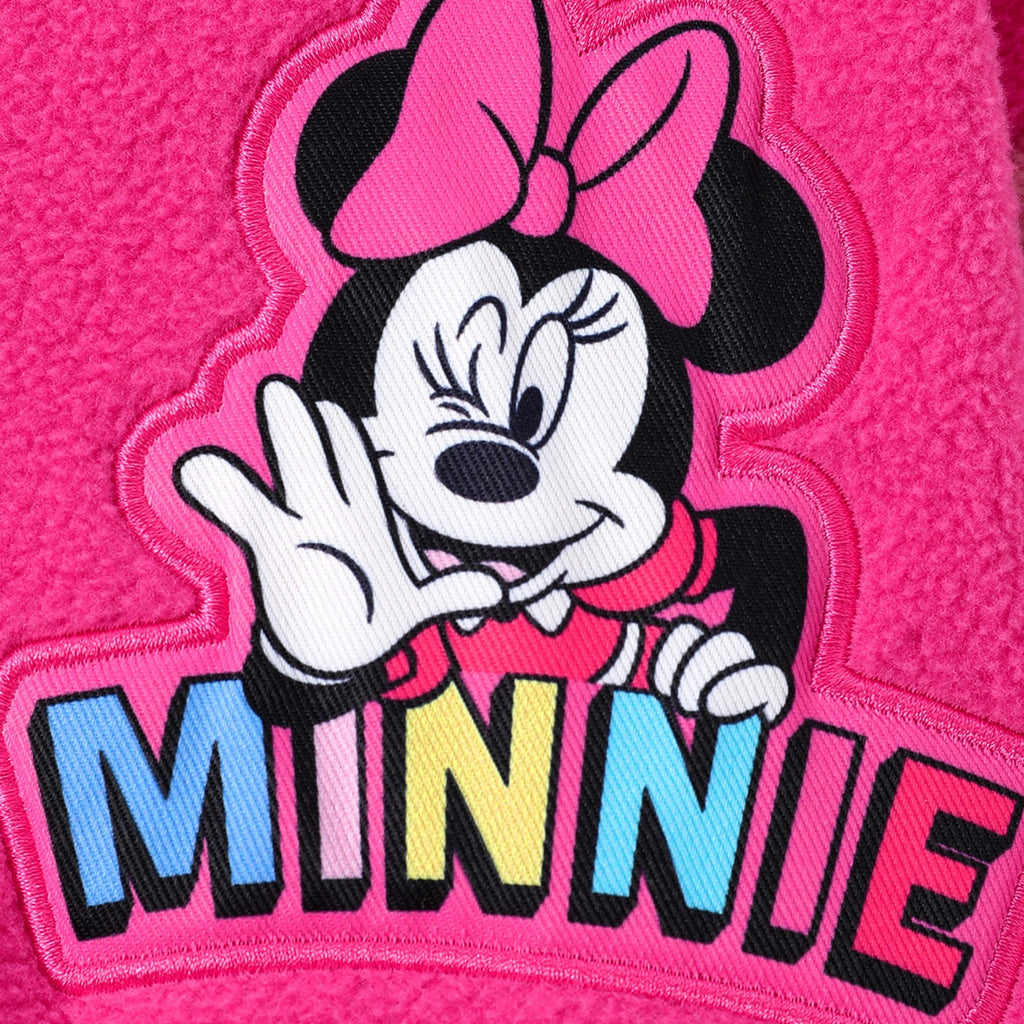 Disney Girls Bomber Jacket Minnie Mouse Colorblock Varsity Lightweight Sweatshirts Gift Fall Spring Sizes 3-10