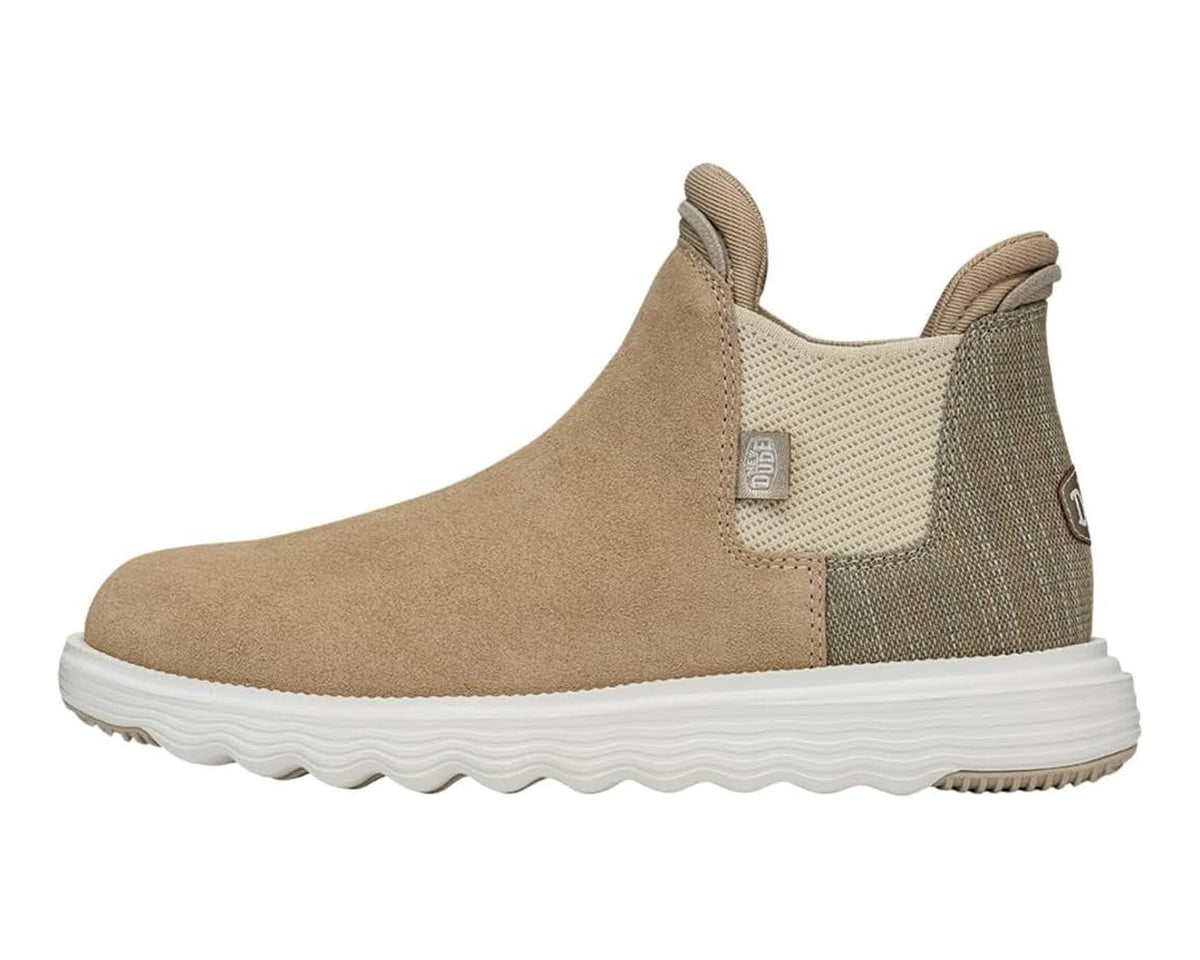 Hey Dude Branson Suede Boot (Tan) Women's Shoes 8 M