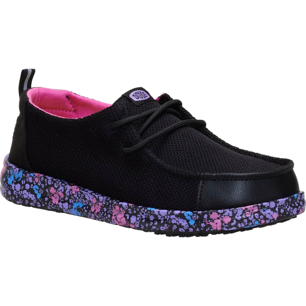 HEYDUDE Women Wendy Work CE Slip Resistant, Black, 8