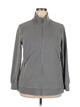 Hi-Tec Women's Super Cozy Full Zip Tech Fleece Gray Size Medium