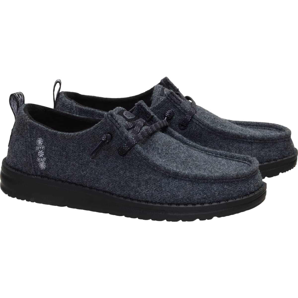 HEYDUDE Wendy Cozy Wool, Dark Charcoal/Black, 10