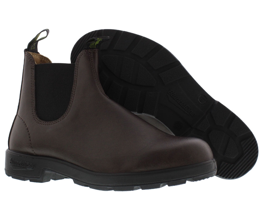 Blundstone Elastic Sided Vegan Boot Leather Mens Shoes Size 9.5, Color: Brown