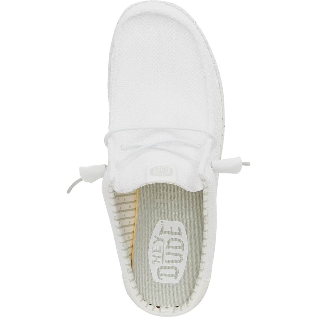 HEYDUDE Men Wally Slip Stretch Sox, White, 12