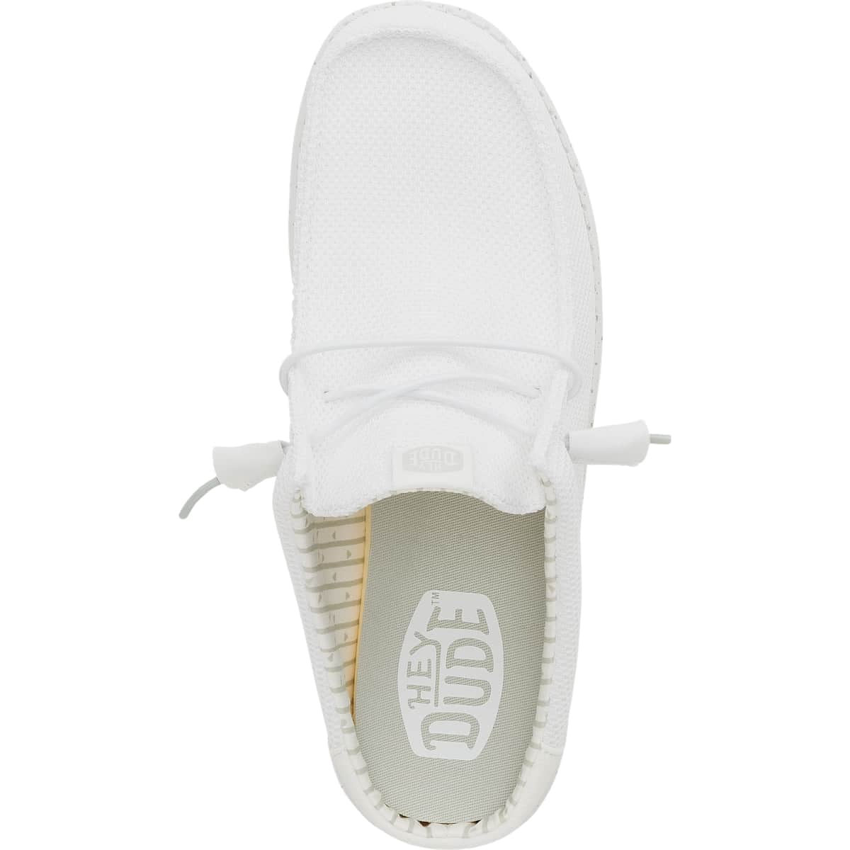 HEYDUDE Men Wally Slip Stretch Sox, White, 12