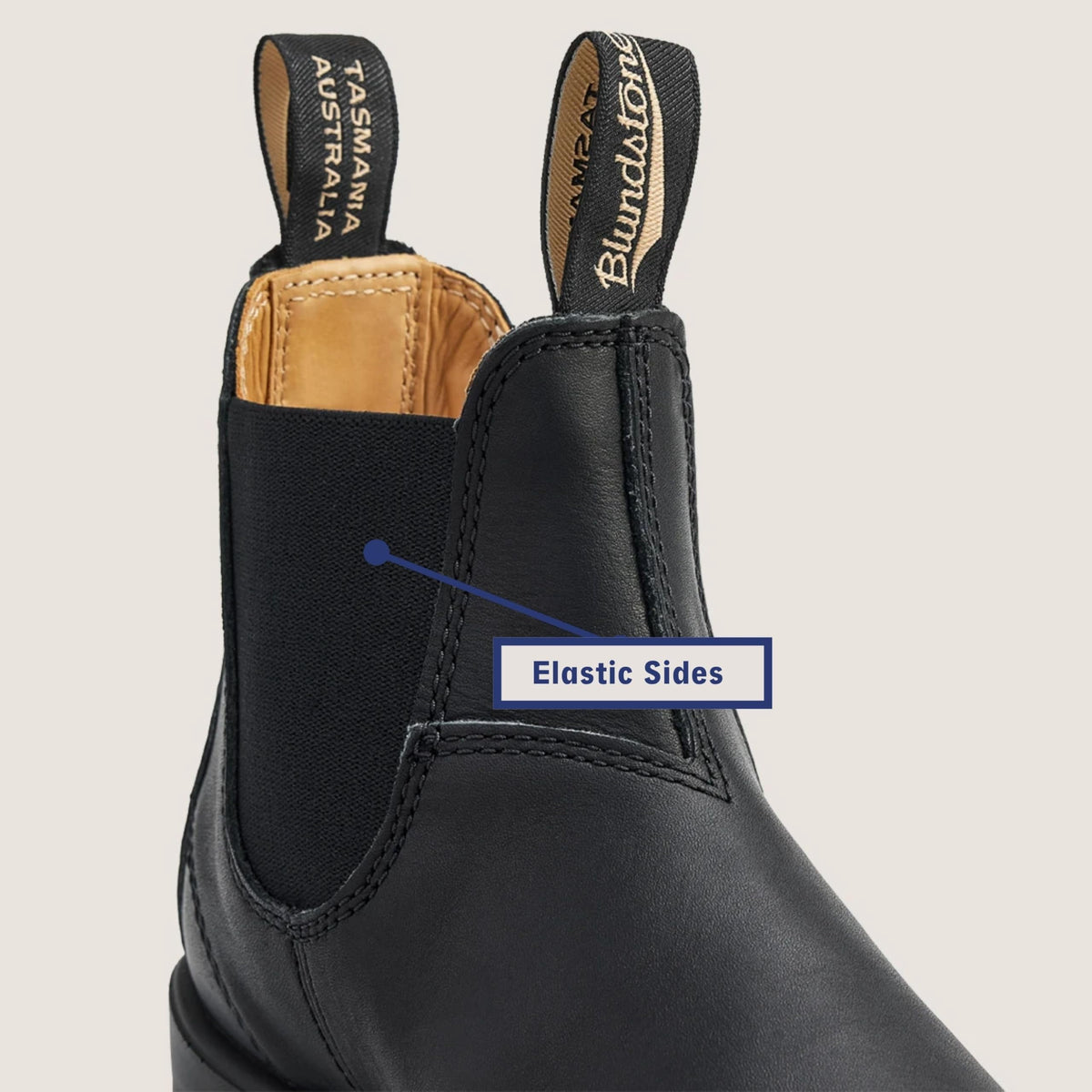 Blundstone 587 Unisex Classic Series Chelsea Boot for Men and Women with Shock Absorption and Premium Water Resistant Leather, Rustic Black, 8 US Men / 10 US Women / 7 AU - AUTHORIZED DEALER