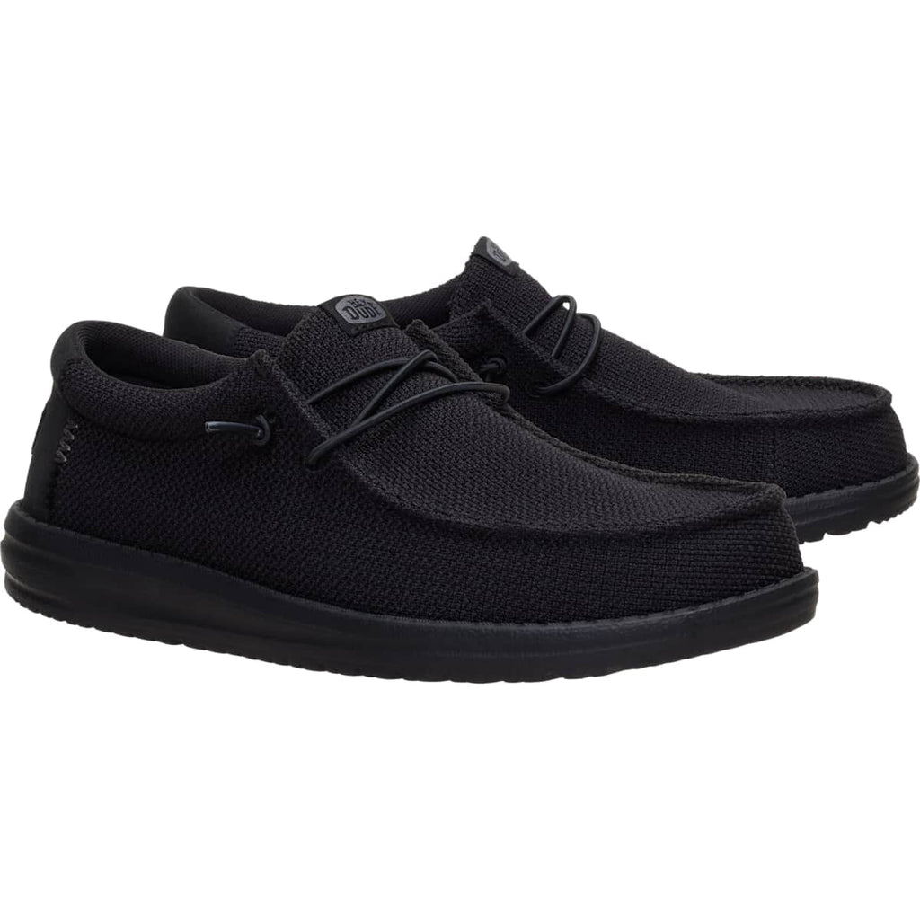 HEYDUDE Men Wally Mesh, Black Mono, 11