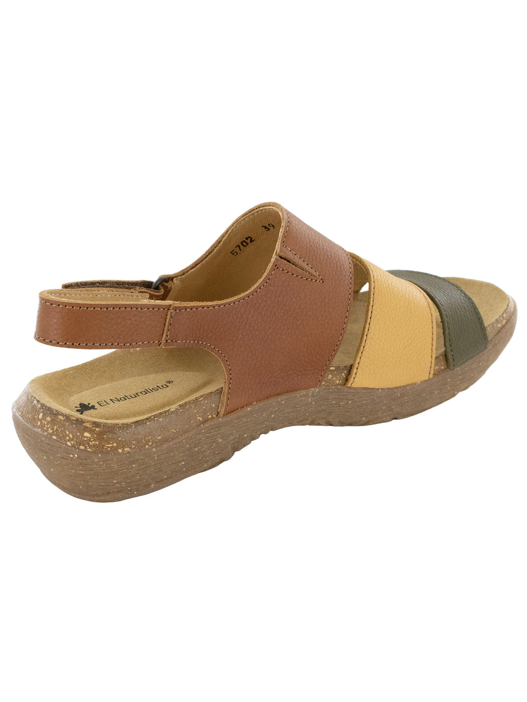 El Naturalista Womens Wakatiwai N5702 Sandal Shoes, Kaki Mixed, EU 39 / US 8.5