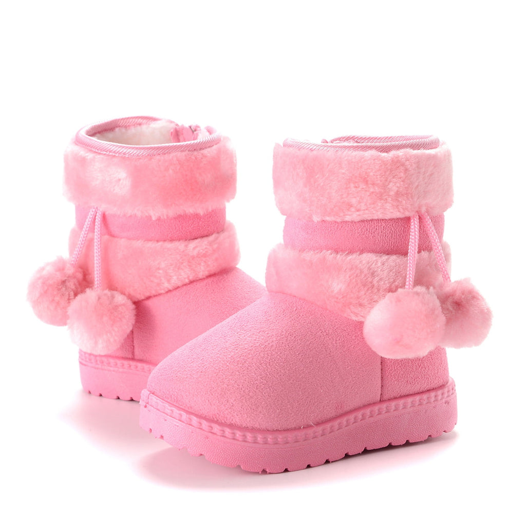 Boots Gift for Girls Girl's Winter Snow Boots Warm Faux Fur Lined Short Fashion Boot(Toddler/Little Kid) Save Big