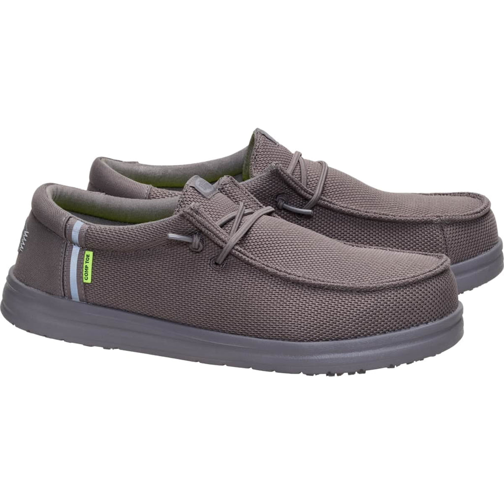 HEYDUDE Men Wally Work Comp Toe Wide, Black, 10