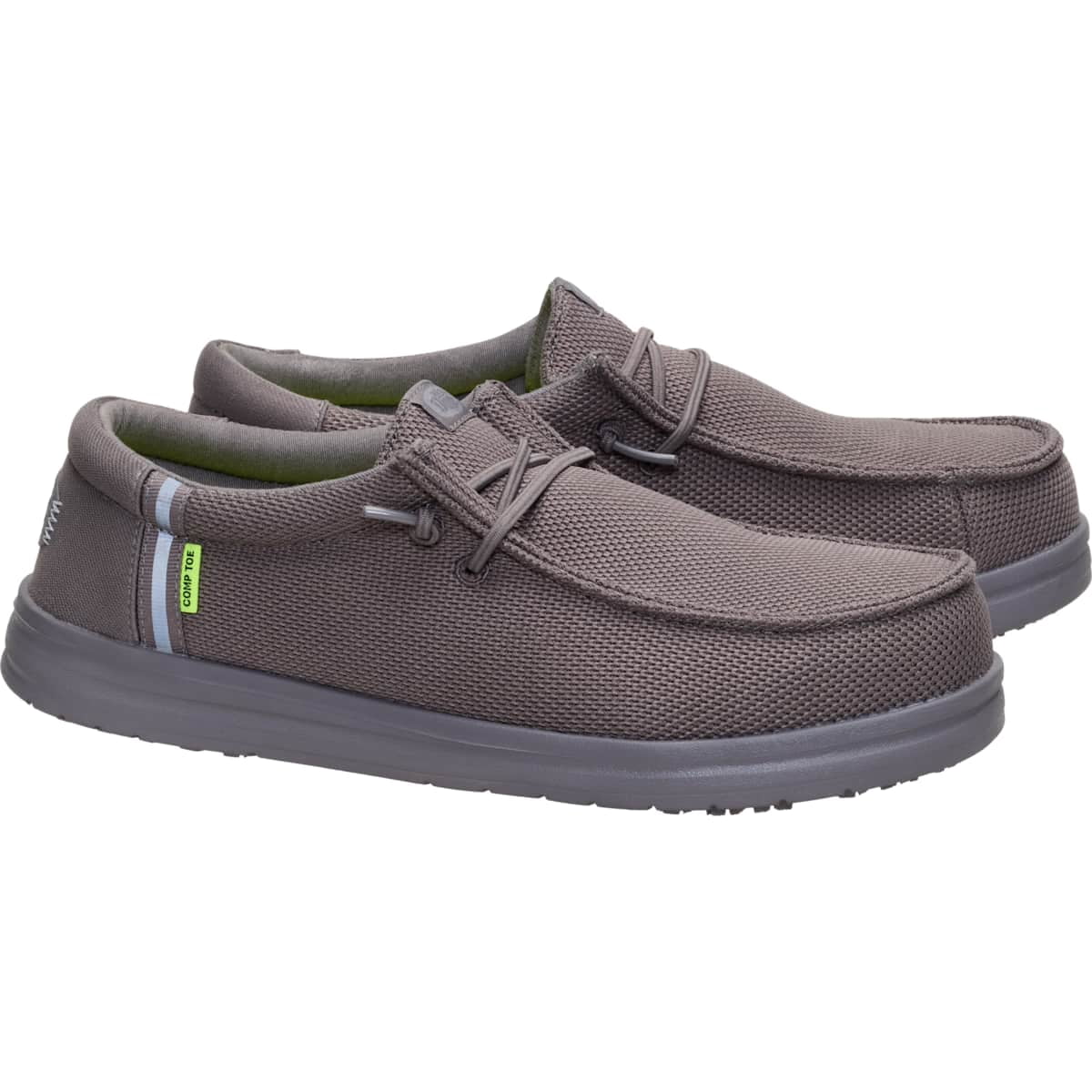 HEYDUDE Men Wally Work Comp Toe Wide, Black, 10