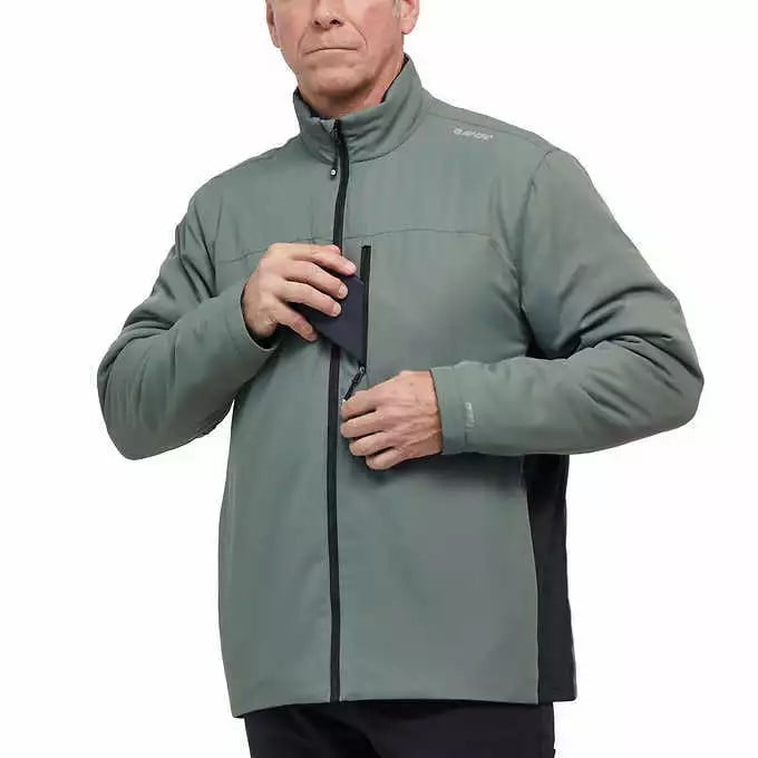 Hi-Tec Men's Full Zip Jacket, X-Large, Green