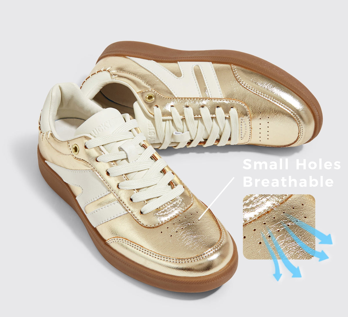 LUCKY STEP Womens Classic Retro Gum Sole Fashion Sneakers Anti Slip Casual Shoes,Dark Brown