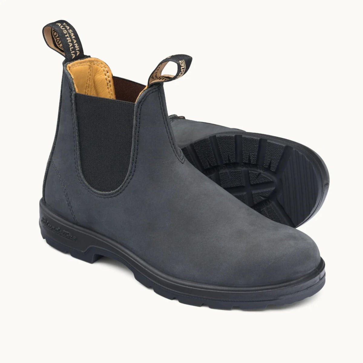 Blundstone 585 Unisex Classic Series Chelsea Boot for Men and Women with Shock Absorption and Premium Water Resistant Leather, Rustic Brown, 7.5 US Men / 9.5 US Women / 6.5 AU - AUTHORIZED DEALER