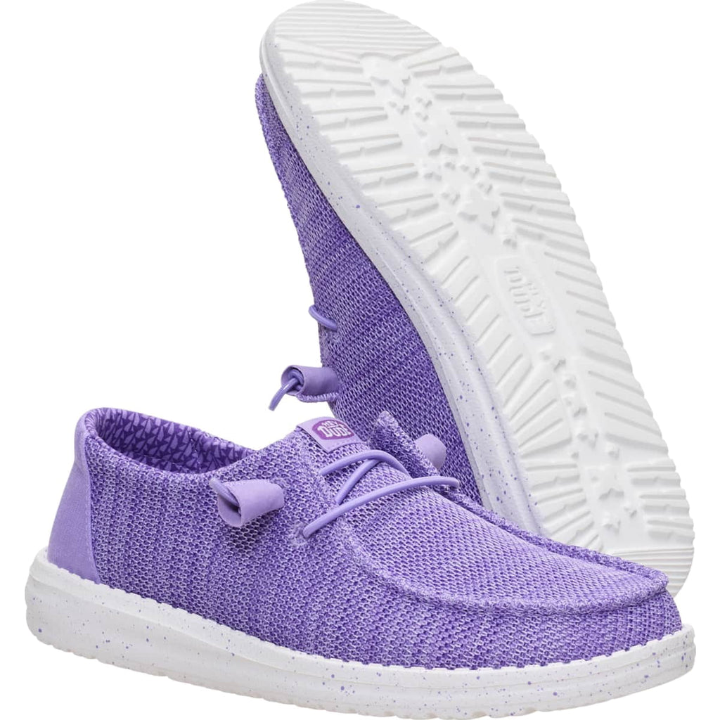 HEYDUDE Wendy Stretch Sox, Purple, 9