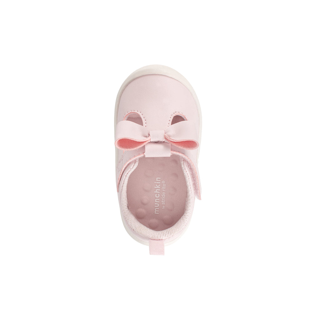 Munchkin by Stride Rite Baby Girl Peyson Bow T-Strap Dress Shoe