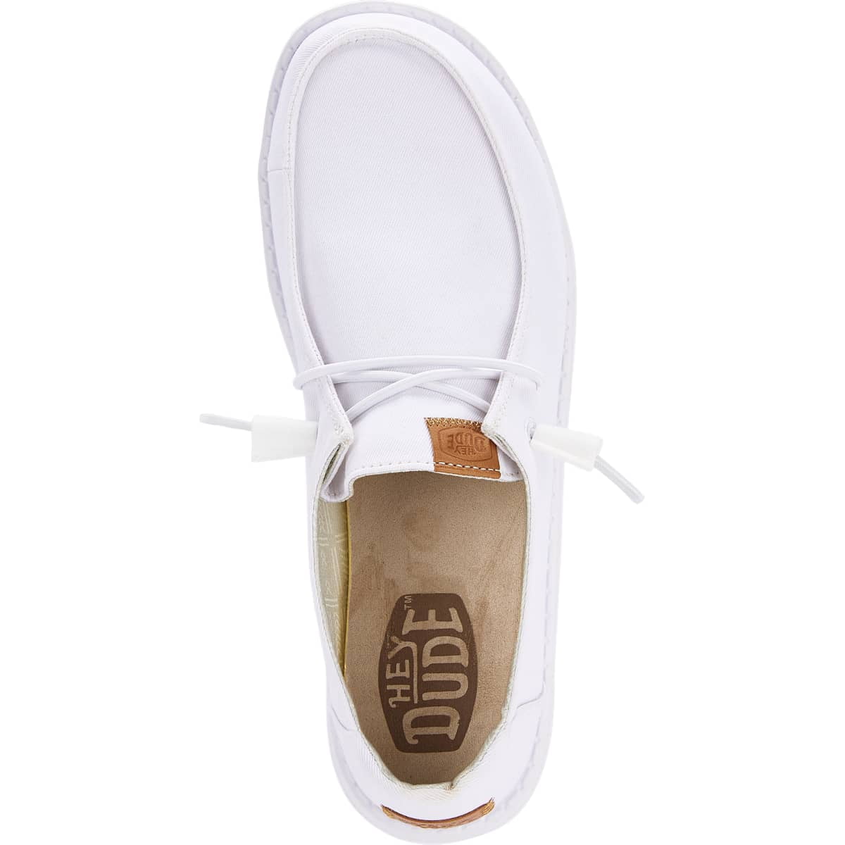 HEYDUDE Women Wendy Stretch Canvas, White, 12